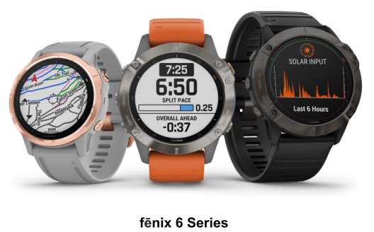 Nouvelles montres Fenix 6 Garmin